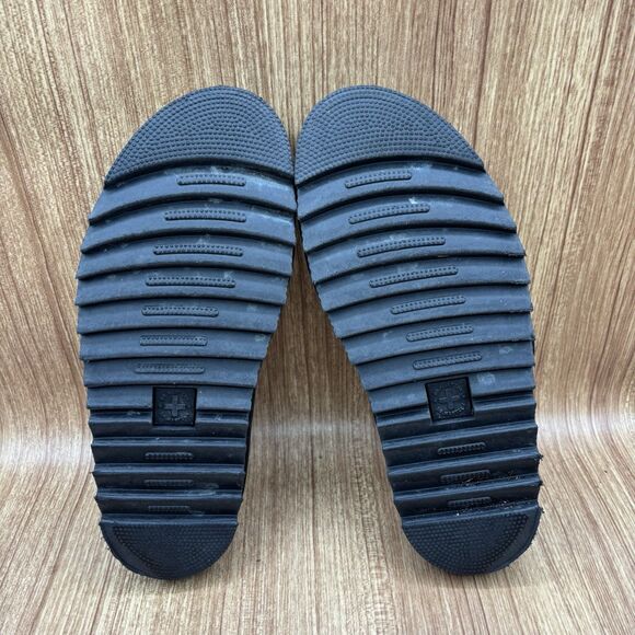 DR MARTENS US 9 Black Blaire Slide 3-Strap Platform SANDALS Shoes - Picture 6 of 8